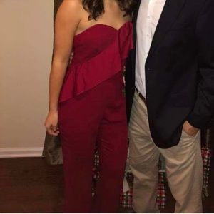 Gianni Bini red jumpsuit size medium. Worn once for a cocktail party.